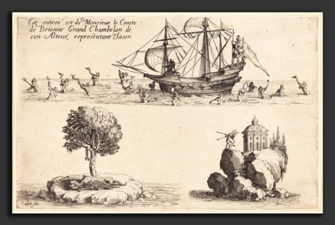 Jacques Callot (French, 1592 - 1635), Entry of M. le Comte de Brionne, Grand Chamberlain of His