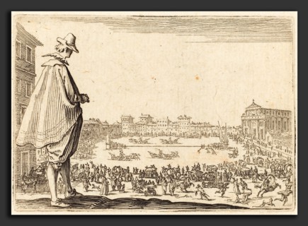 Jacques Callot (French, 1592 - 1635), Piazza Santa Maria Novella, Florence, c. 1622, etching