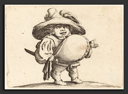 Jacques Callot (French, 1592 - 1635), Man with Big Belly, c. 1622, etching and engraving