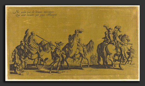 Jacques Callot (French, 1592 - 1635), The Bohemians Marching: The Vanguard, probably 18th century,
