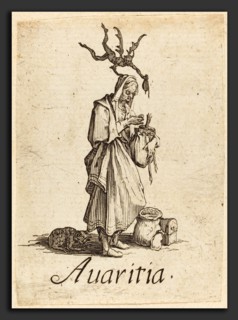 Jacques Callot (French, 1592 - 1635), Greed, probably after 1621, etching and engraving