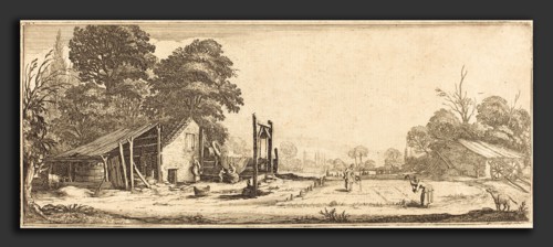 Follower of Jacques Callot, The Garden, probably c. 1633-1635, etching