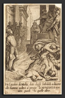 Jacques Callot after Antonio Circignani (French, 1592 - 1635), Knight of Malta, 1619, engraving