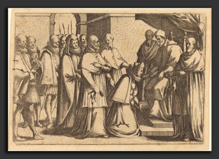 Jacques Callot (French, 1592 - 1635), Papal Audience, 1612, etching