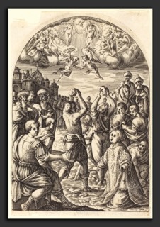 Jacques Callot (French, 1592 - 1635), Martyrdom of Saint Stephen, 1608-1611, engraving