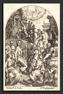 Jacques Callot (French, 1592 - 1635), Martyrdom of Saint Peter, 1608-1611, engraving