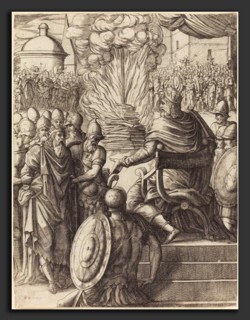 Pierre Woeiriot (French, 1532 - 1599), Heraclius Sentencing the Tyrant Phocas, engraving