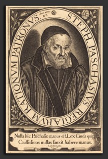Léonard Gaultier (French, 1561 - 1641), Ãâtienne Pasquier, 1617, engraving on laid paper
