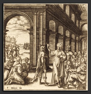 Léonard Gaultier (French, 1561 - 1641), Christ at the Feast of Tabernacles, probably c. 1576-1580,