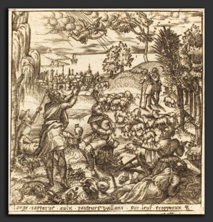 Léonard Gaultier (French, 1561 - 1641), The Annunciation to the Shepherds, probably c. 1576-1580,