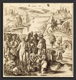 Léonard Gaultier (French, 1561 - 1641), Christ Heals the Sick, probably c. 1576-1580, engraving