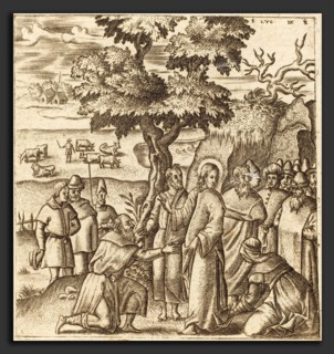 Léonard Gaultier (French, 1561 - 1641), Christ Heals a Sick Woman, probably c. 1576-1580, engraving