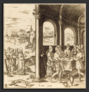 Léonard Gaultier (French, 1561 - 1641), Christ Journeying to the House of a Pharisee, probably c.