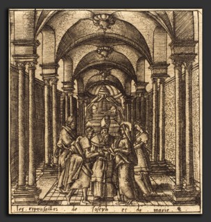 Léonard Gaultier (French, 1561 - 1641), The Marriage of the Virgin, probably c. 1576-1580,