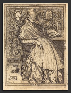 Jean de Gourmont I (French, active 1506-1551), Cardinal Charles de Bourbon, engraving