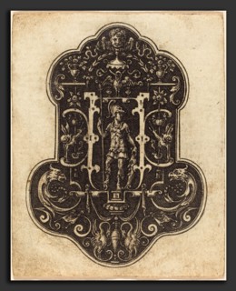 Etienne Delaune (French, 1518-1519 - 1583), Mars, engraving