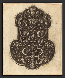 Etienne Delaune (French, 1518-1519 - 1583), Cherub, engraving