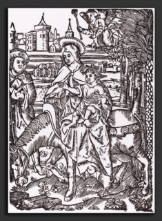 Probably French 16th Century, The Flight to Egypt, woodcut