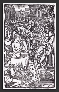 Probably French 16th Century, The Martyrdom of a Saint, woodcut