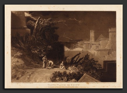 Joseph Mallord William Turner and William Say (British, 1768 - 1834), Tenth Plague of Egypt,