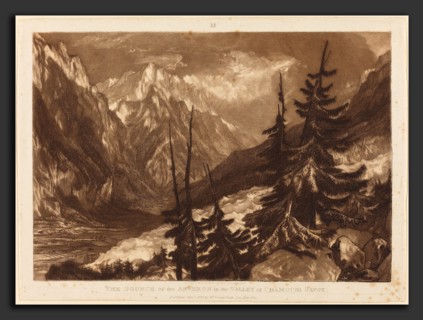 Joseph Mallord William Turner and Henry Edward Dawe (British, 1775 - 1851), The Source of the