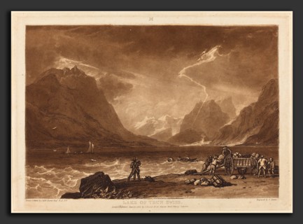 Joseph Mallord William Turner and Charles Turner (British, 1775 - 1851), Lake of Thun, published