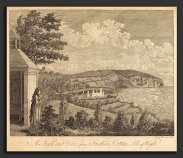 Harriet Wilkes (British, active 19th century), A North-East View from Sandham Cottage, Isle of