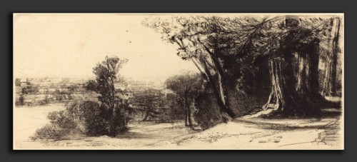 Francis Seymour Haden (British, 1818 - 1910), Early Morning - Richmond, 1859, etching and drypoint
