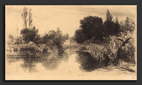 Francis Seymour Haden (British, 1818 - 1910), Shere Mill Pond (The Larger Plate), in or after 1860,