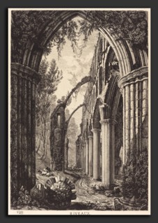 George Cuitt the Younger (British, 1779 - 1854), Riveaux, 1825, etching on papier mince
