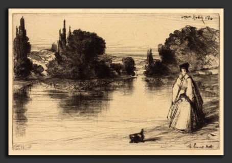 Francis Seymour Haden (British, 1818 - 1910), The Towing Path, 1864, etching and drypoint (copper)