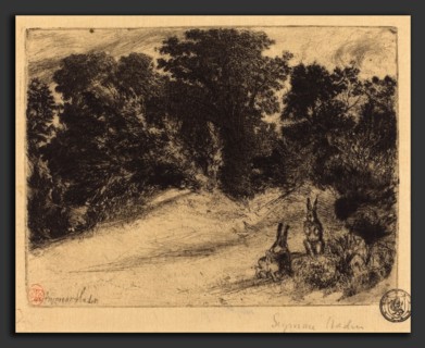 Francis Seymour Haden (British, 1818 - 1910), Combe Bottom, 1860, etching and drypoint