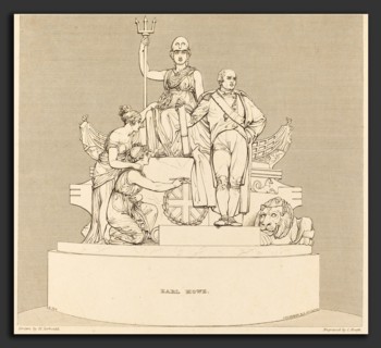 Charles Heath after Henry Corbould after John Flaxman (British, 1784-1785 - 1848), Monument to Earl