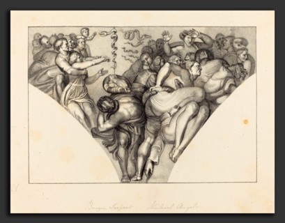 William Sharp after John Flaxman (British, 1749 - 1824), Brazen Serpent, from Michael Angelo,