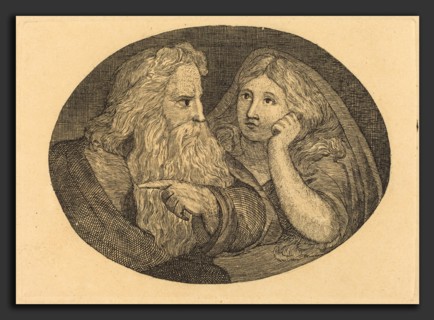 Thomas Butts, Jr. after William Blake (British, active c. 1806 - 1808), Lear and Cordelia, probably