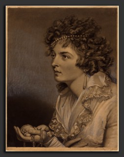 John Raphael Smith (British, 1752 - 1812), Amanthis with Pearls, 1797, mezzotint touched with black