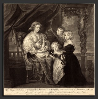 James McArdell after Sir Peter Paul Rubens (British, c. 1729 - 1765), The Gerbier Family, 1755,