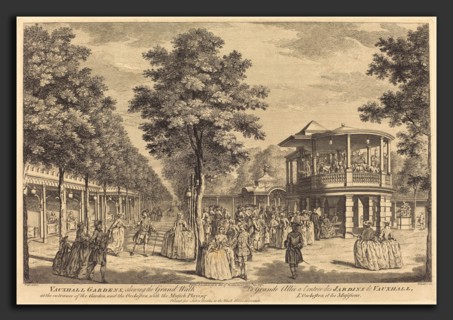 Johann Sebastian MÃ¼ller after Samuel Wale (German, 1715 - 1785 or after), Vauxhall Gardens shewing