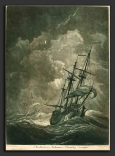 Elisha Kirkall after Willem van de Velde the Elder (English, c. 1682 - 1742), Shipping Scene from