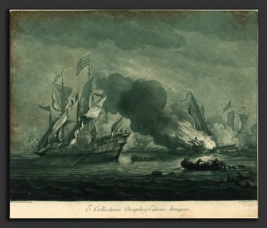 Elisha Kirkall after Willem van de Velde the Elder (English, c. 1682 - 1742), Shipping Scene from