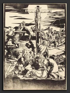 John Baptist Jackson after Jacopo Tintoretto (English, 1701 - c. 1780), The Crucifixion [center
