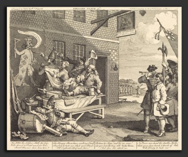 William Hogarth (English, 1697 - 1764), England, 1756, etching and engraving