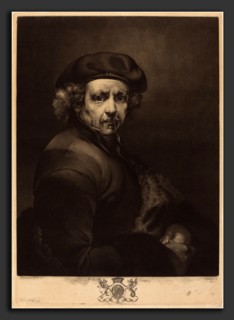 Richard Earlom after Rembrandt van Rijn (British, 1743 - 1822), Rembrandt, Self-Portrait, 1767,