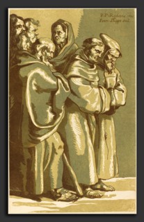 John Skippe after Sir Peter Paul Rubens (British, 1742 - 1812), A Group of Monks and a Woman,