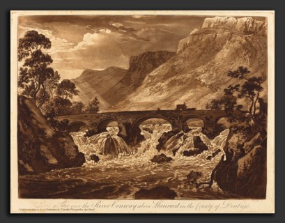 Paul Sandby (British, 1731 - 1809), Pont-y-Pair over the River Conway above Llanrwst in the County