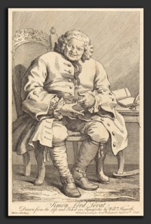 William Hogarth (English, 1697 - 1764), Simon Lord Lovat, 1746, etching