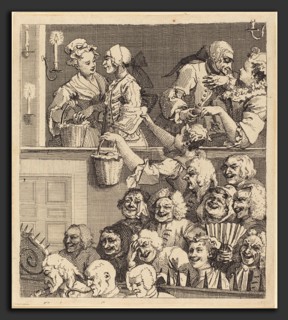 William Hogarth (English, 1697 - 1764), The Laughing Audience, 1733, etching