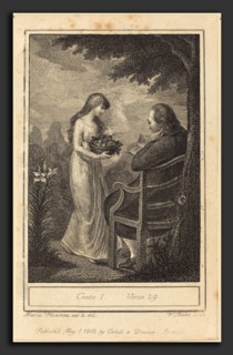 William Blake after Mary Ann Flaxman (British, 1757 - 1827), Canto I, Verse 29, 1803, engraving