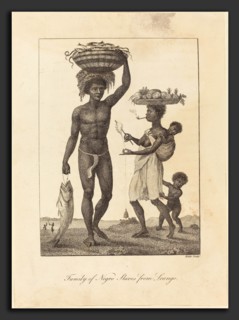 William Blake after John Gabriel Stedman (British, 1757 - 1827), Family of Negro Slaves from