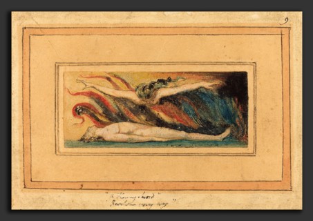 William Blake (British, 1757 - 1827), The Soul Hovering Over the Body [from Marriage of Heaven and